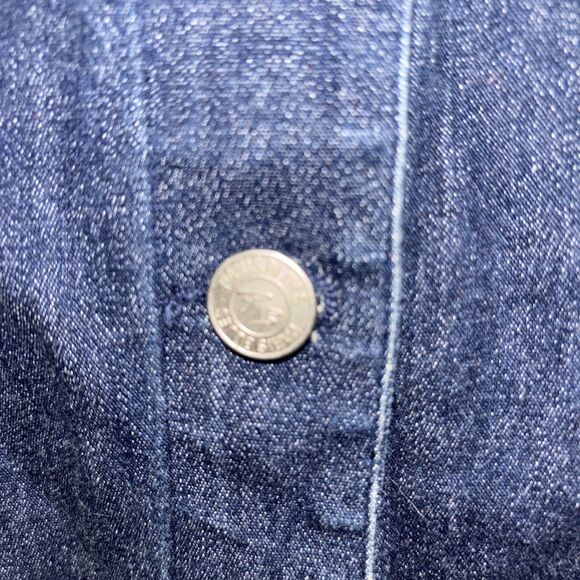 Paris Blues Vintage 90s Y2K  Jacket Womens XL  Dark Wash Made In USA Jean - Picture 5 of 16